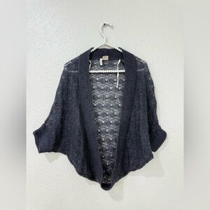 Covet Wool Cardigan Poncho Bolero  Size S-M